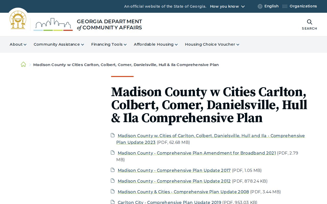 Madison County Colbert court docket municipal planning source