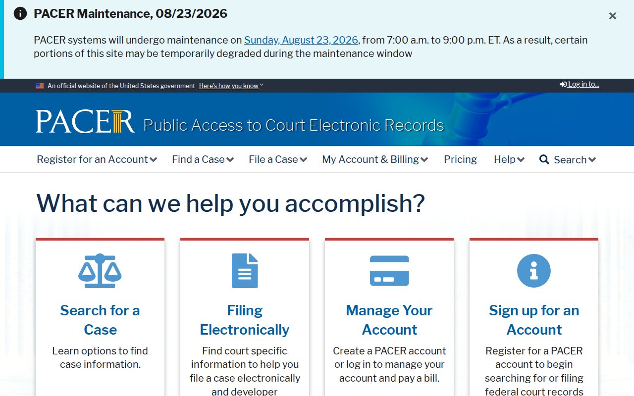 Madison County court records federal PACER route
