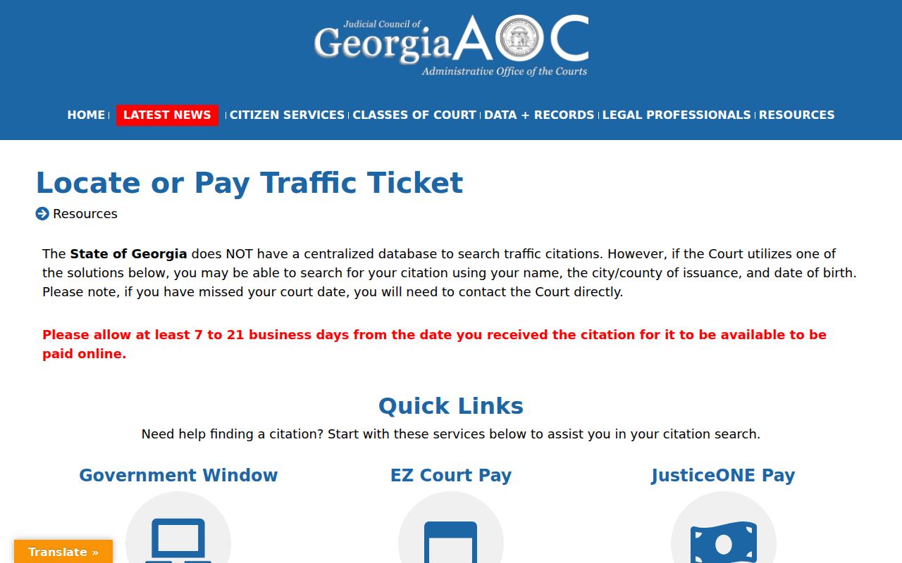 Madison County traffic court records issuing-court guidance